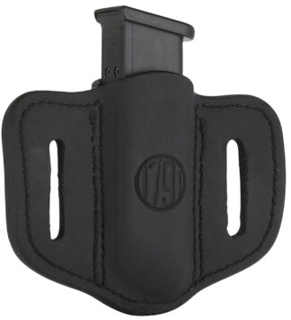 1791 Gunleather MAG1.2 Single Mag Belt Slide Holder, Stealth Black Leather