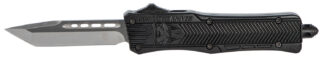 CobraTec CTK-1 Small 2.75 in OTF Tanto D2 Steel Blade, Black Aluminum Handle