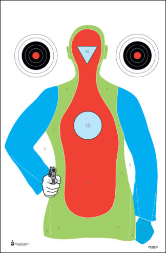 Action Target PRB21E100 High Visibility Fluorescent Handgun Target 23 x 35 in Multi-Color Hanging