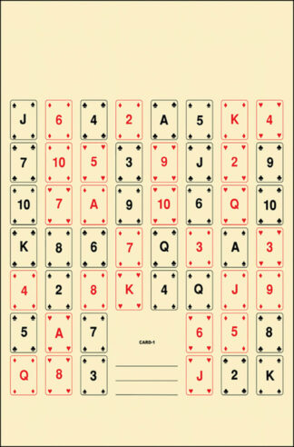 Action Target CARD1100 Playing Card Target 22.5 x 24 in Multi-Color (100 Per Box)