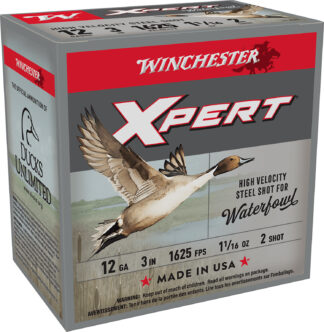 Winchester Super X Xpert 12 Gauge 3 in 1-1/16 oz #2 Steel Shot 25 Rounds/Box