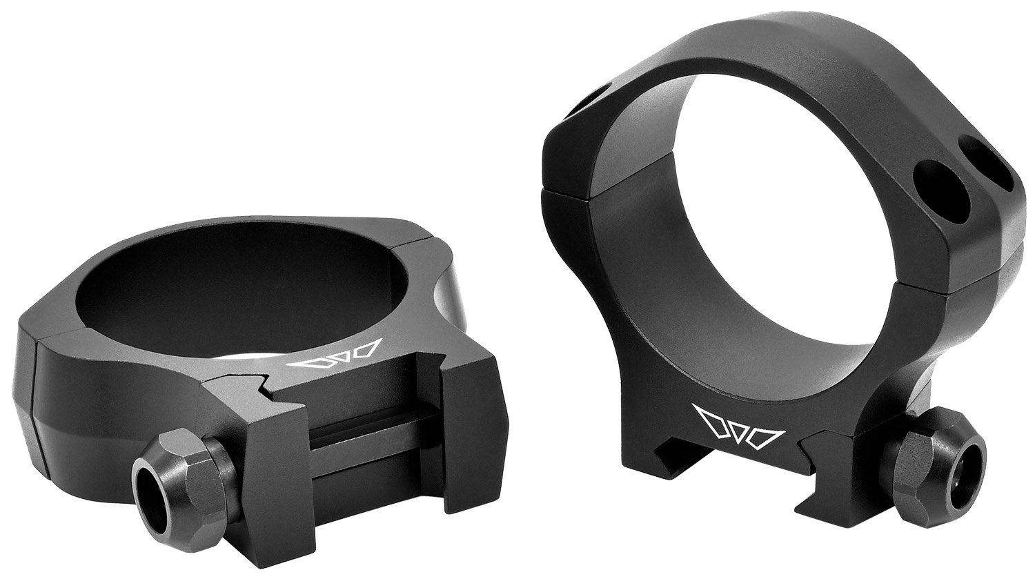 Warne 7250M Mountain Tech Scope Rings 40mm Low Matte Black 0 MOA