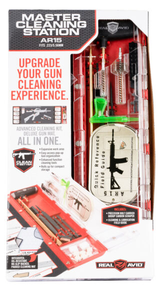 Real Avid Master Cleaning Station AR-15 .223 Rem/5.56 NATO Rifle Cleaning Kit, 17.3 in