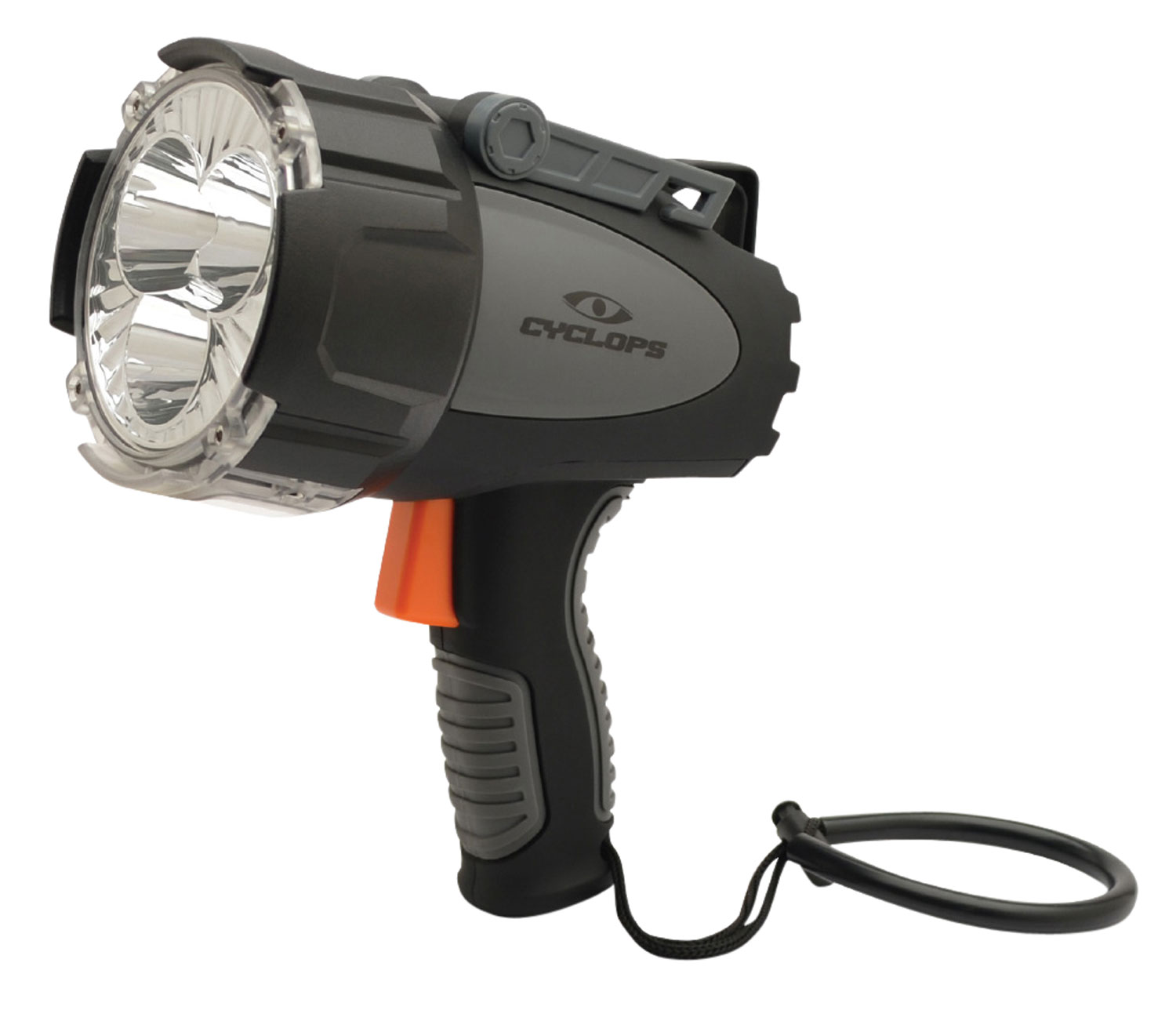 Cyclops REVO 6000 Spotlight 3 CREE LED, Rechargeable, Tri-Mode High/Low/SOS (Black/Gray)