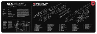 TekMat TEKR36SKS SKS Cleaning Mat Black/White 12 in x 36 in