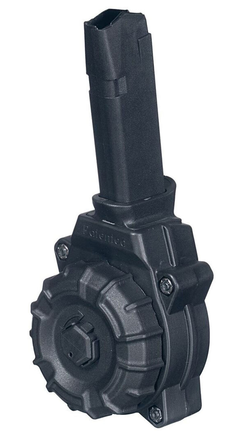 ProMag DRMA35 9mm Luger Standard 30-Round Drum Magazine for Glock 43X/48 Black Polymer