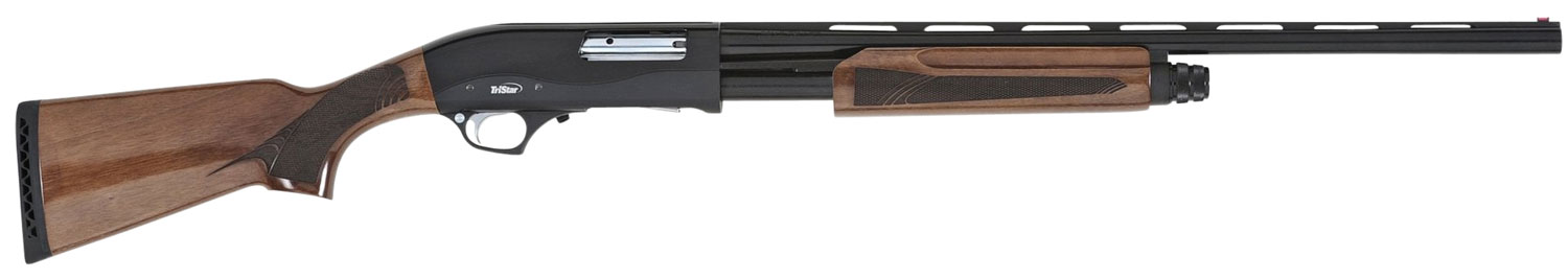 TriStar 23137 Cobra III Field Compact 20 Gauge Pump 3" 5+1 24" Black Vent Rib Barrel, Black Steel Receiver, Fixed Walnut Stock, Beretta/Benelli Mobil Choke Tube, Right Hand