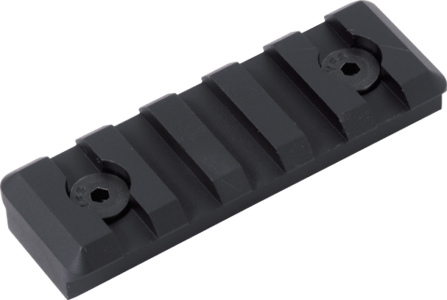Timber Creek Outdoor M-LOK 5 Slot Picatinny Rail Section, Black Anodized