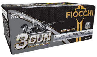 Fiocchi 3-Gun Match Legacy Series 12 Gauge 2.75" #00 Buck 9-Pellet 10-Round Box
