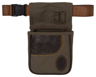 Browning Laredo Shell Pouch Olive Canvas/Leather Belt Mount