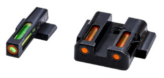 Hi-Viz LiteWave H3 Tritium 3-Dot Sight Set for M&P Shield, Green Front, Orange Rear