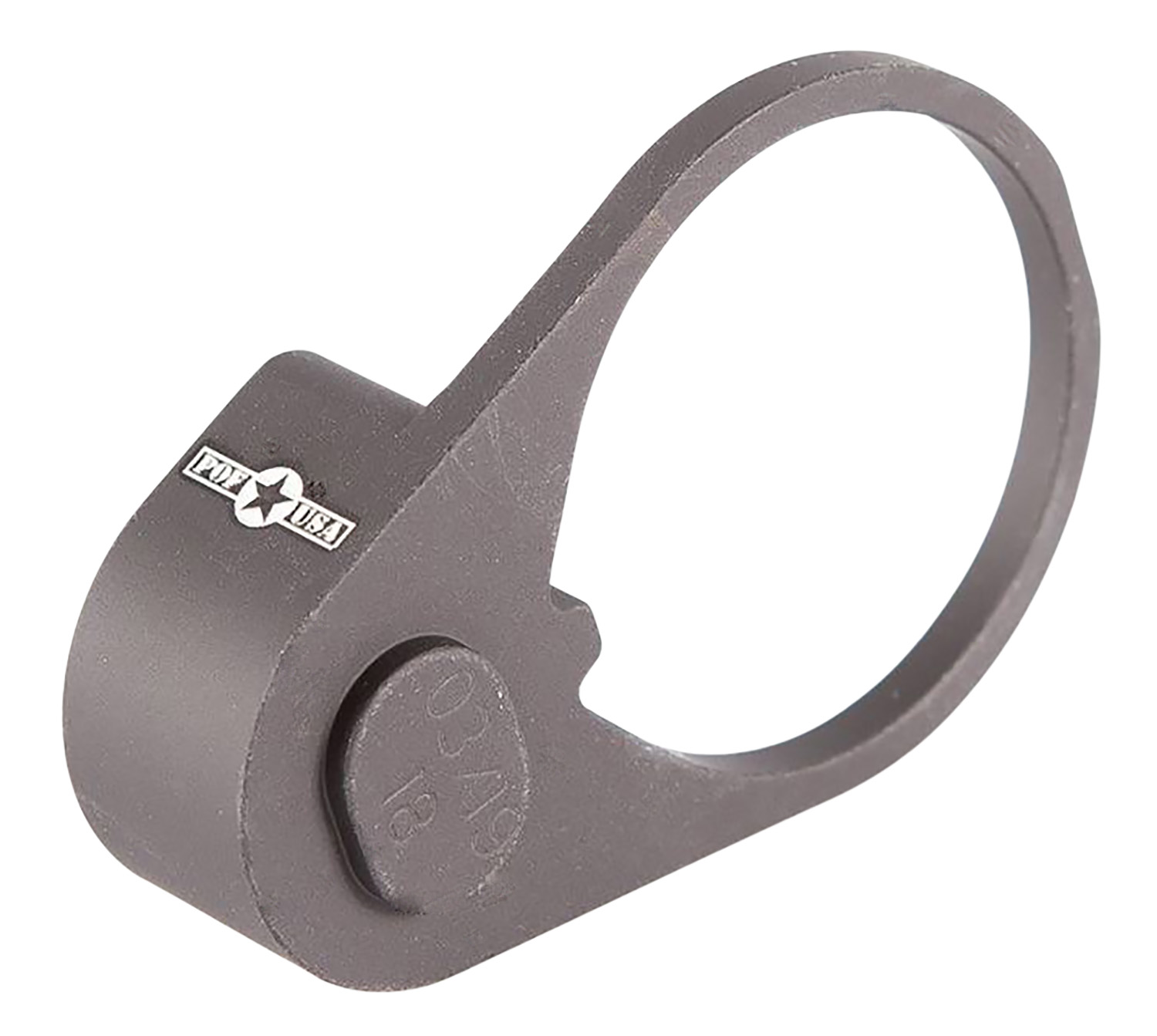 Patriot Ordnance Factory Revolution QD Sling End Plate, Low-Profile, Black, 6061-T6 Aluminum