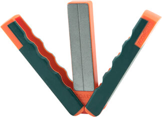 Accusharp 077C Paddle Sharpener Folding Coarse 320 / Fine 600 Diamond Gray/Orange