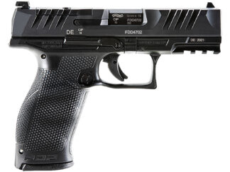 Walther PDP 9mm 4 in Optic Ready Semi-Auto Pistol, 10+1 Rounds, Black Polymer Frame