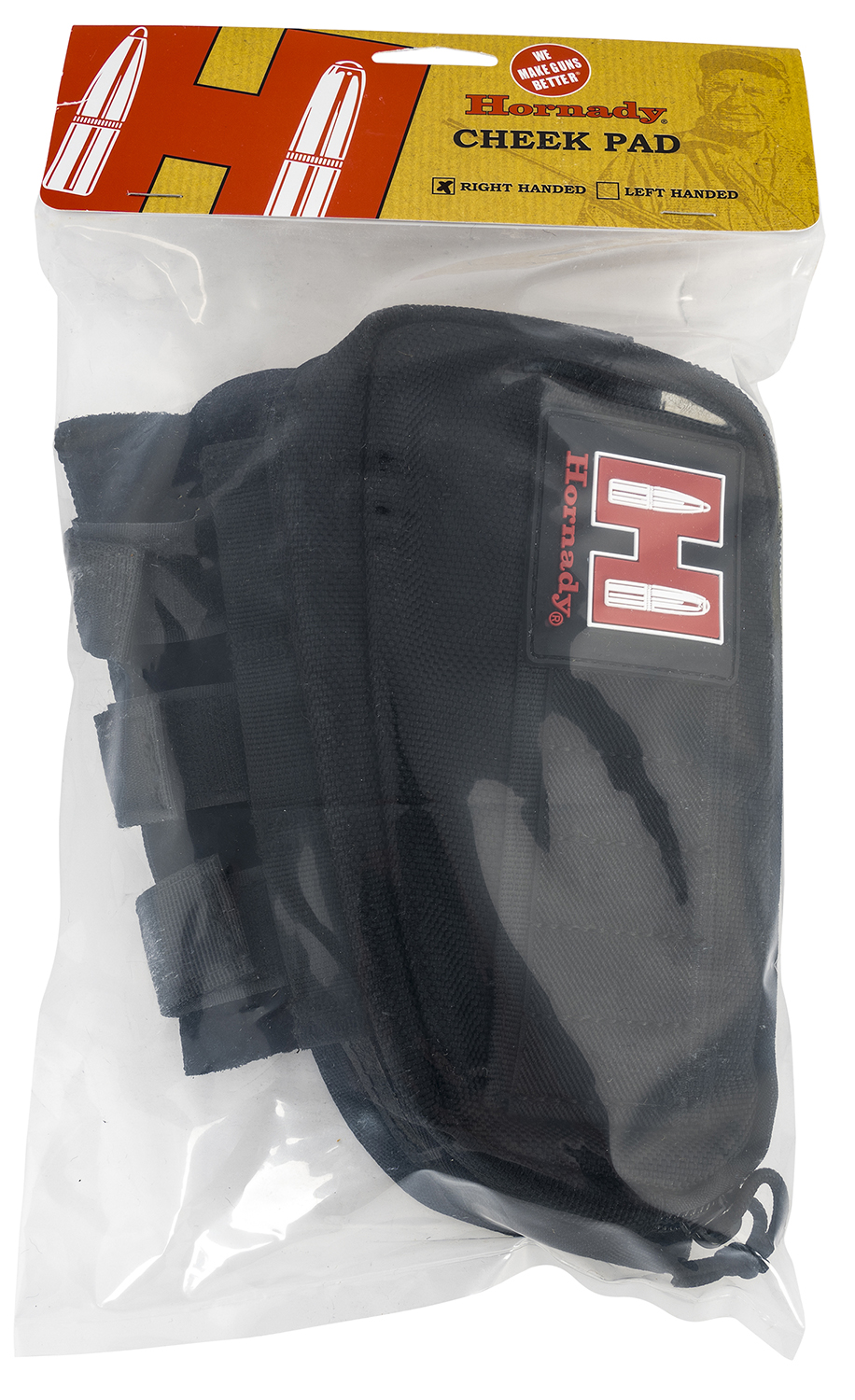 Hornady 99108 Gun Cheek Piece Black Cordura Right Hand