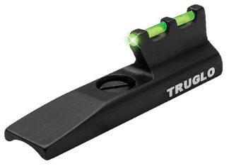 Truglo TG975G Rimfire Rifle Front Fiber Optic Sight, Green Front, Black Frame
