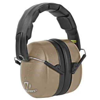 Walkers Extra Range Passive Muff 30 dB Folding Flat Dark Earth/Black
