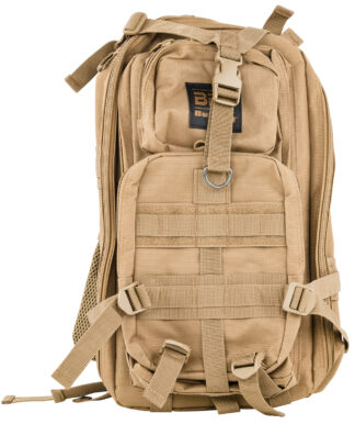 Bulldog Cases BDT410T Tactical Compact Backpack, Tan, 18H x 10W x 10D