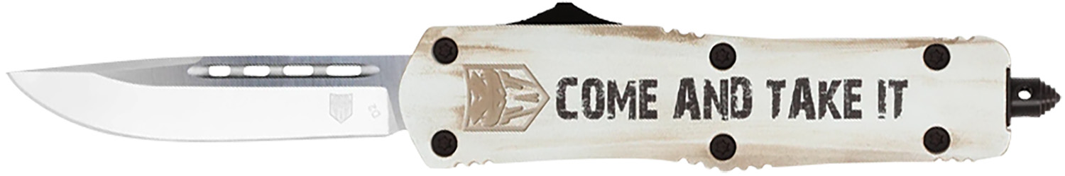 Cobratec Knives FS-3 Come and Take It 3 in OTF Tanto D2 Steel Blade, Cerakoted Aluminum Handle