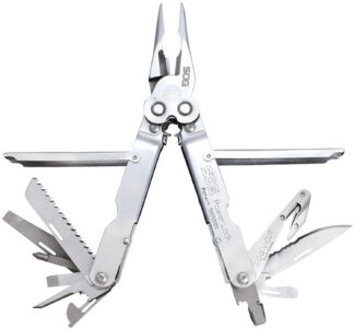 S.O.G SOG-S62N-CP PowerLock V-Cutter Polished 420 Stainless Steel 7" Long Includes Sheath