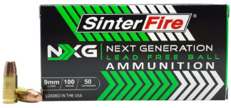 Sinterfire SF9100NXG Next Generation 9mm Luger 100 Grain Lead-Free Ball Ammunition, 50 Rounds