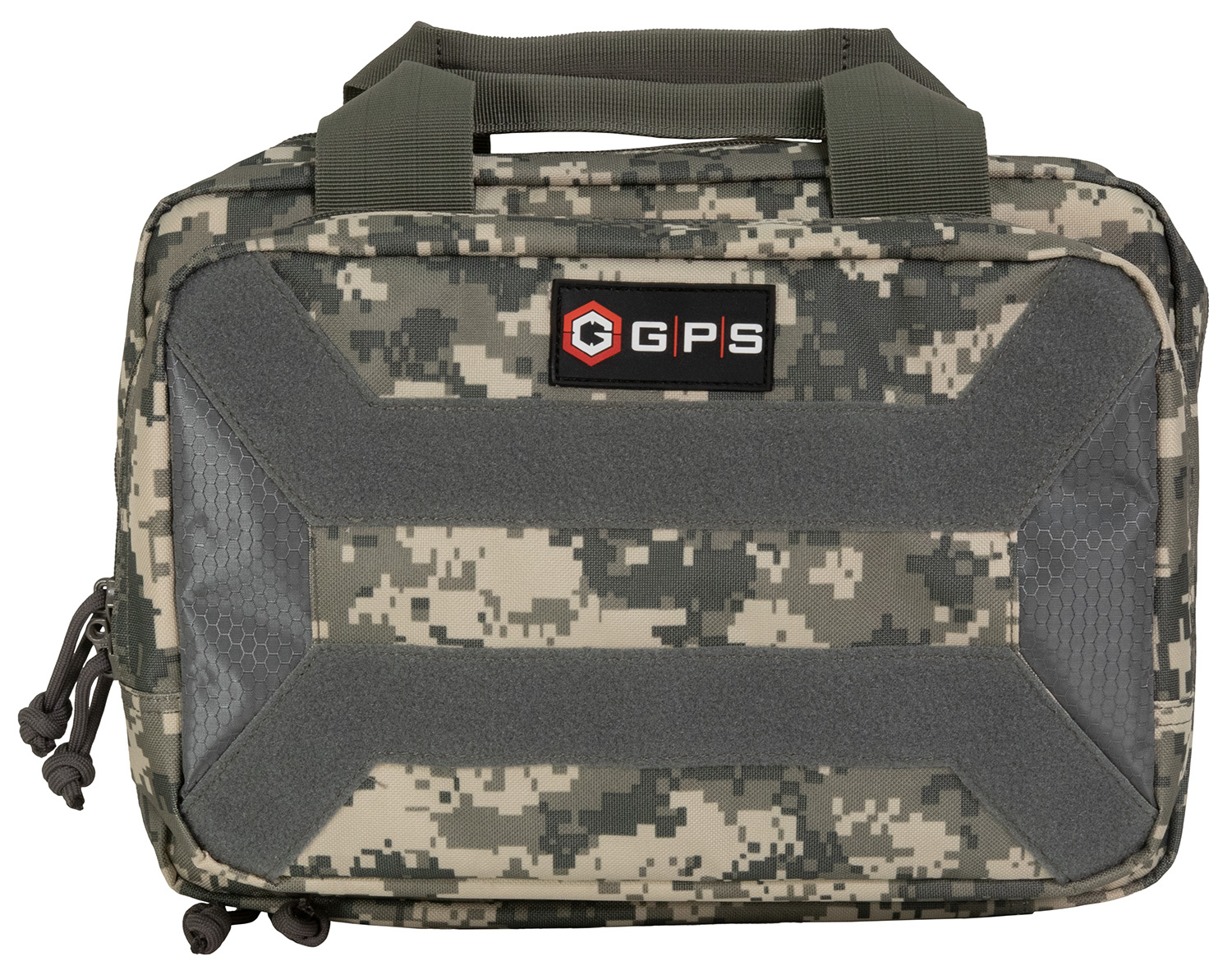 G*Outdoors PC15ACU Pistol Case 600D Polyester, Lockable Zippers, Gray Digital ACU Camo