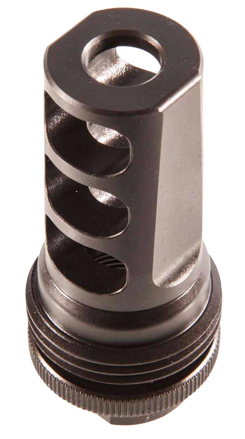SilencerCo ASR Muzzle Brake .30 Carbine 3-Port 5/8-24 Tpi Black Steel