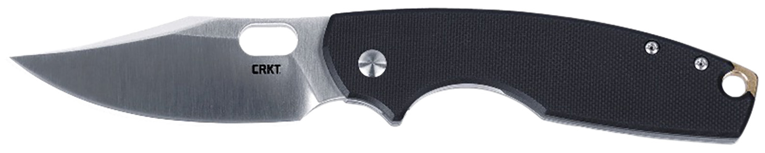 Columbia River Pilar IV Folding Knife, 3.09 in D2 Steel Clip Point Blade, Black G10 Handle