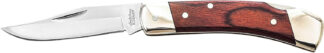 Uncle Henry LB5 Smokey II Folding Lockback Knife, 3.7 in Stainless Clip Point, Wood Handle