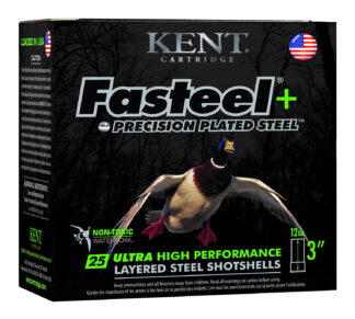 Kent Cartridge Fasteel + 12 Gauge 3 in 1 1/4 oz #4/#6 Shot, 25 Rounds