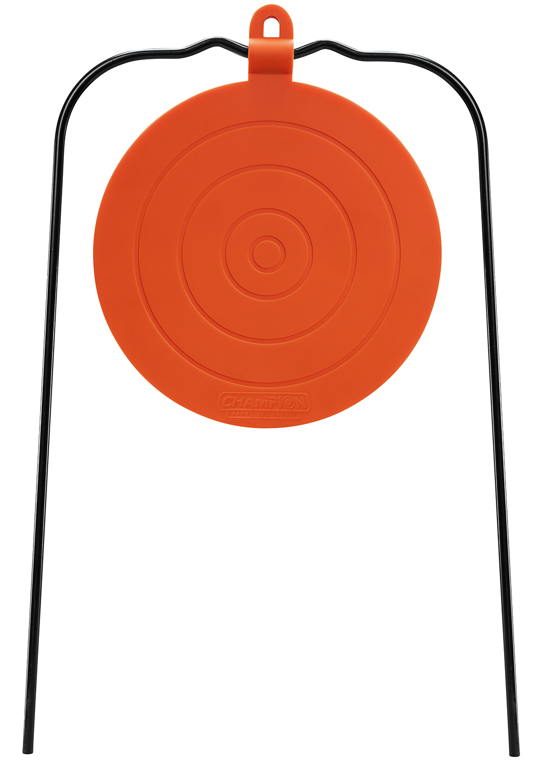 Champion Targets DuraSeal Centerfire Hanging Gong Target, Black/Orange