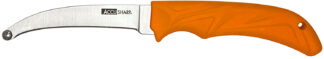 Accusharp AccuZip Skinning Knife 4 in Stainless Blade, 11.15 in Overall, Blaze Orange Rubber Grip