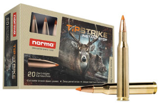 Norma 270 Winchester 140 gr Tipstrike Polymer Tip Ammunition, 20 Rounds Per Box