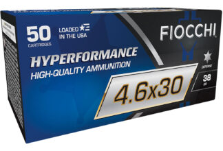 Fiocchi Hyperformance 4.6X30MM 38 Gr Tipped Hollow Point Ammunition, 50 Rounds