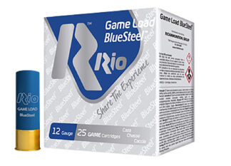Rio Ammunition GLBS325 Game Load BlueSteel 12 Gauge 2.75 in #5 Shot 25 Rounds