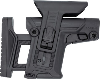 FAB Defense FXRAPSCB RAPS Rapid Adjustment Precision Stock-Collapsible Fits Mil-Spec/Commercial Buffer Tubes Integrated Cheek-Rest & Adjustable LOP Ambidextrous 1Latch System Black Polymer