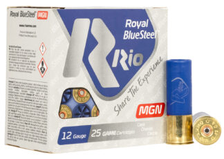 Rio Ammunition Royal BlueSteel Magnum 12 Gauge 3 in 1 3/8 oz 2 Shot 25 Rounds