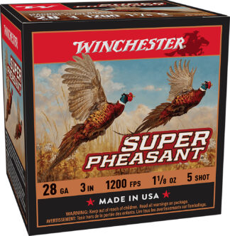 Winchester Super Pheasant 28 Gauge 3 in 1-1/8 oz #5 Shot 25 Rounds