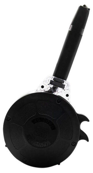 Kci Usa Inc KCIMZ028 Drum Magazine 50rd 40 S&W Compatible w/ Glock 22/23/24/27/35 Black Hardened Steel/Polymer