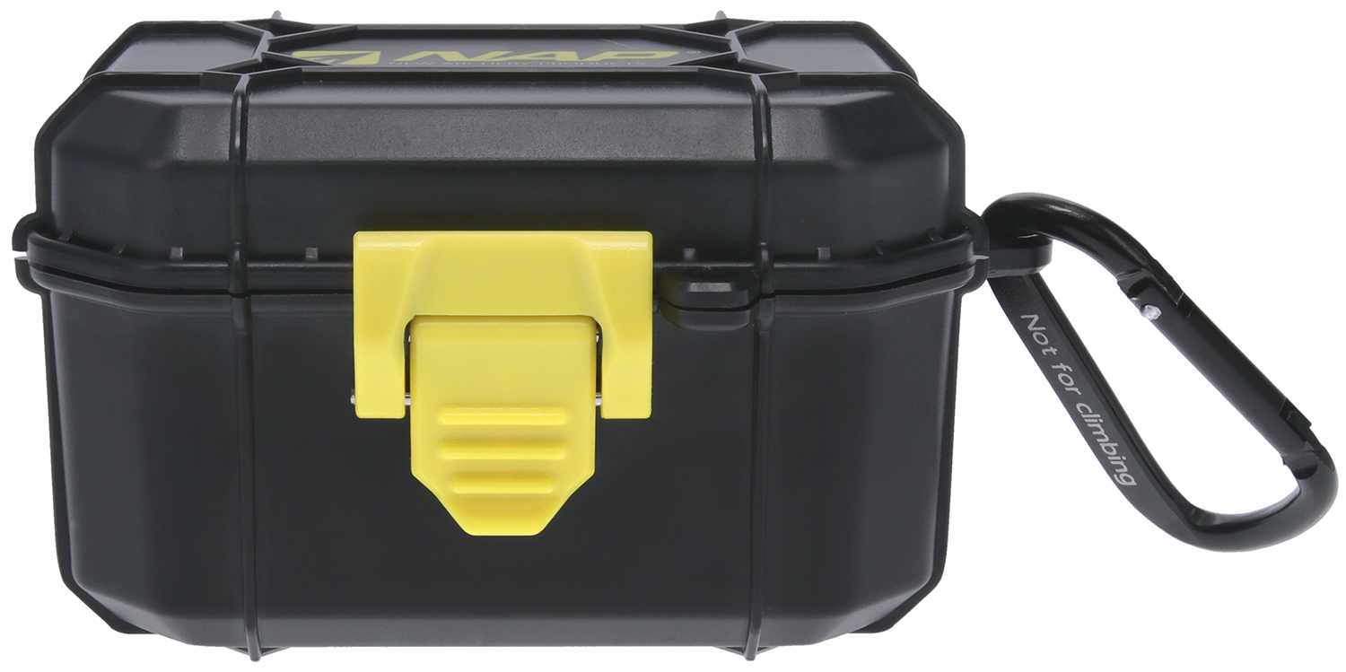 NAP NAPBHDCASE Broadhead Case, Holds 6 Fixed & 6 Mechanical, Black/Yellow