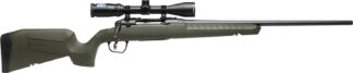 Savage Arms 32153 Axis 2 XP Combo Full Size 7mm-08 Rem 4+1 22" Black Sporter Barrel, Black Carbon Steel Receiver Drilled & Tapped, OD Green Fixed Synthetic Stock, Weaver 3-9x40mm Scope, Right Hand