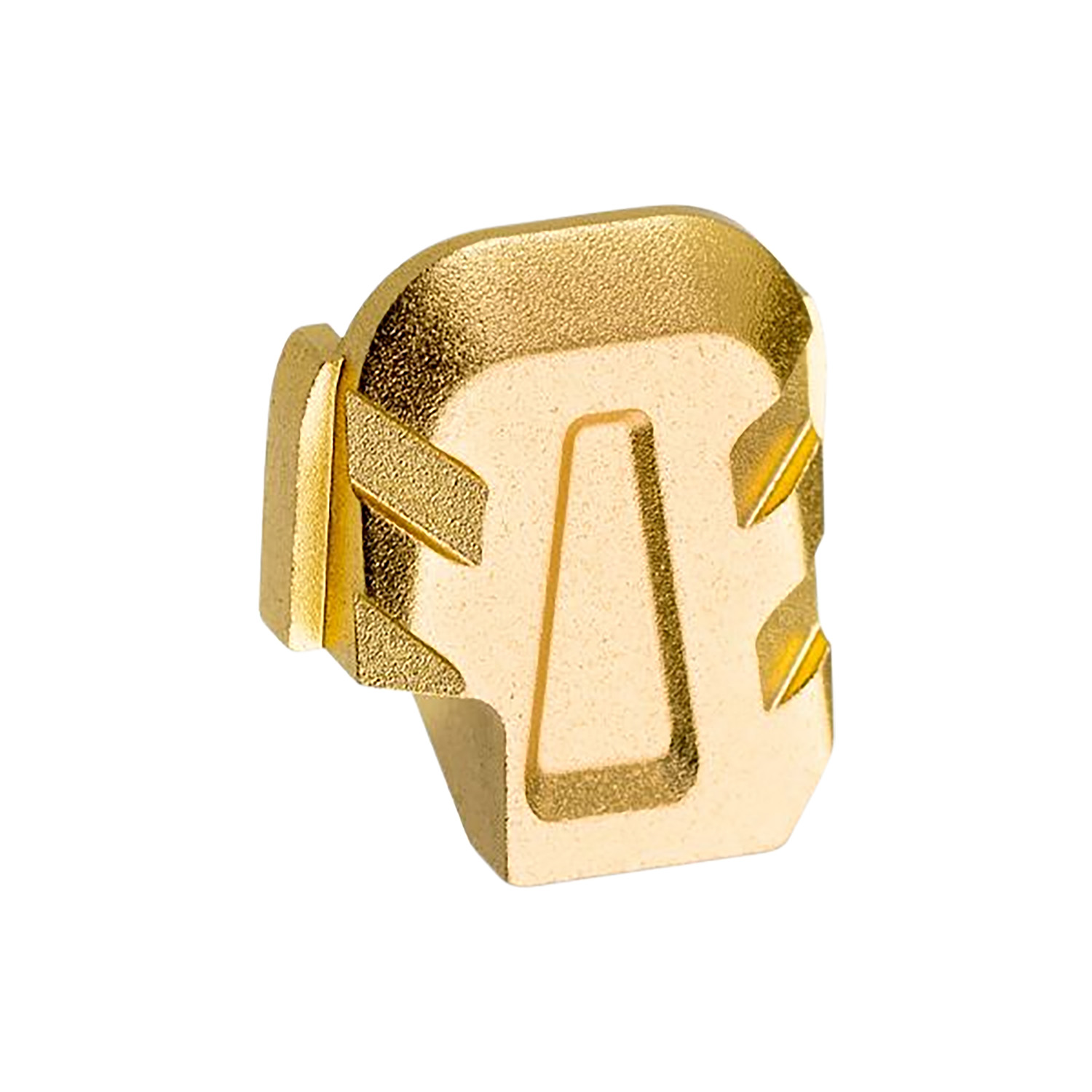 Tyrant CNC Sig P365 Rear Slide Cap, Anodized Aluminum, Gold Chevron Design