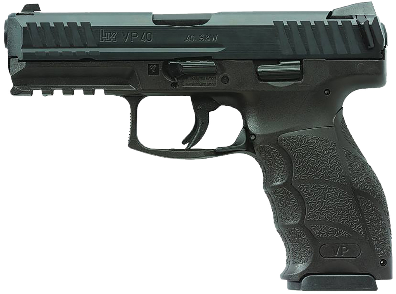 HK 81001161 VP40 40 S&W 10+1 4.09" Black Steel Barrel, Black Cerakote Serrated Steel Slide, Black Polymer Frame w/Picatinny Rail, Black Interchangeable Backstrap Grip