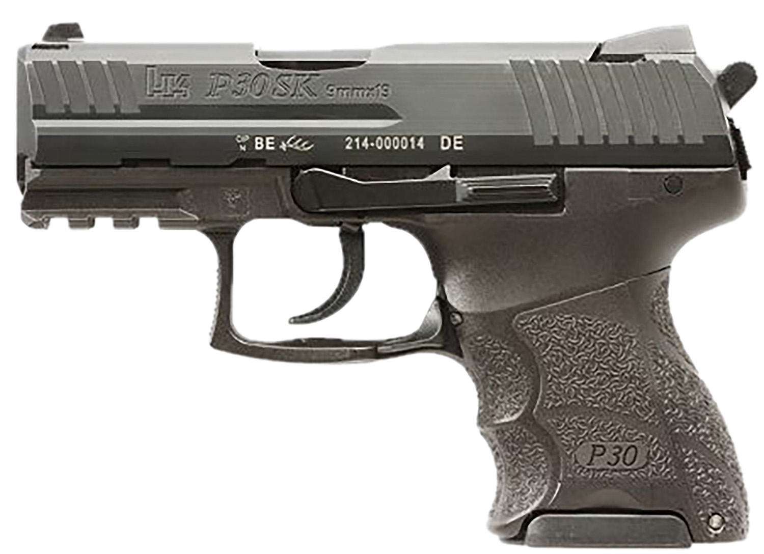 HK 81001108 P30SK V3 Sub-Compact Frame 9mm Luger 10+1 3.27" Black Steel Barrel, Black Cerakote Serrated Steel Slide, Black Polymer Frame w/Picatinny Rail, Ambidextrous