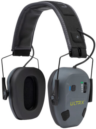 Allen ULTRX Bionic Fuse Ion Bluetooth Electronic Earmuff Over the Head (Slate Gray/Black)
