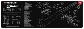 TekMat Tek-R361022 36 in Cleaning Mat for Ruger 10/22, Black/White