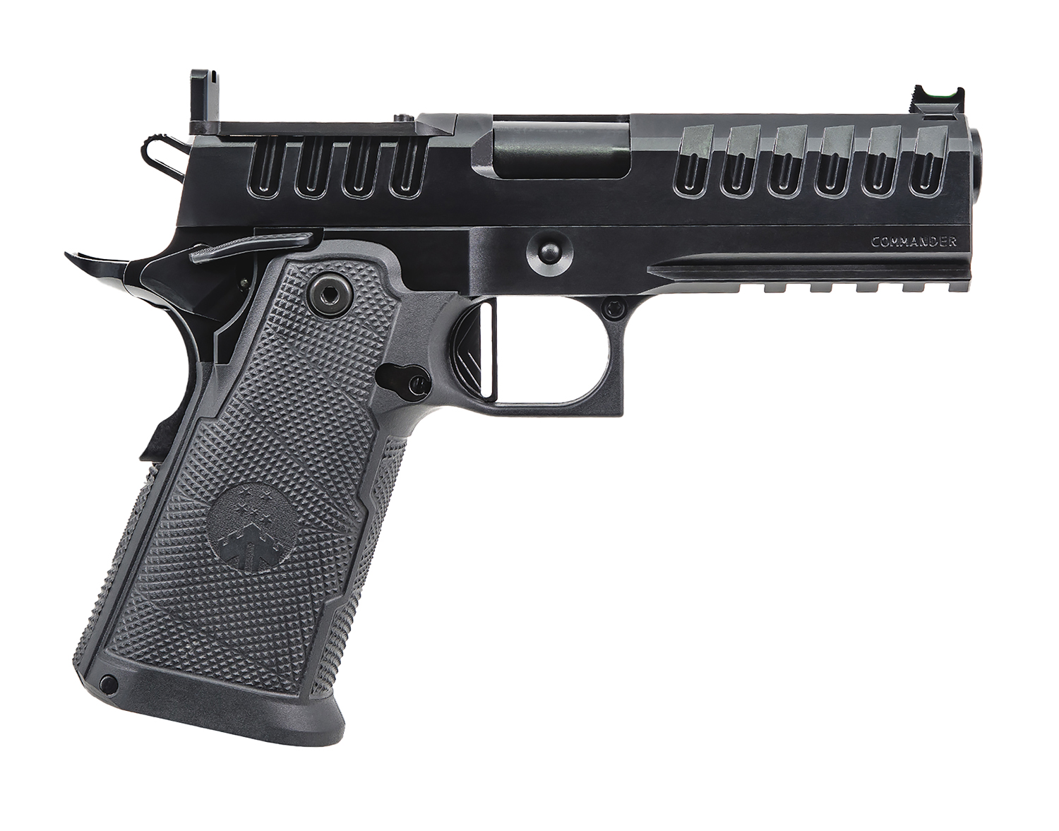 Watchtower Firearms APACHE9MMCMNDRBLK Apache Commander Frame 9mm Luger 15+1 4.25" Threaded Barrel Steel Slide Black PVD