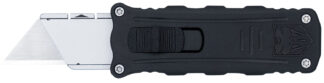 CobraTec OTF Utility Knife, 1.75 in Aluminum Blade, Black Anodized 6061-T6 Aluminum Handle