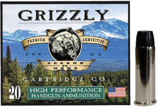 Grizzly Ammo GC44M16 .44 Magnum 300 Grain Wide Flat Nose Gas Check 20 Rounds