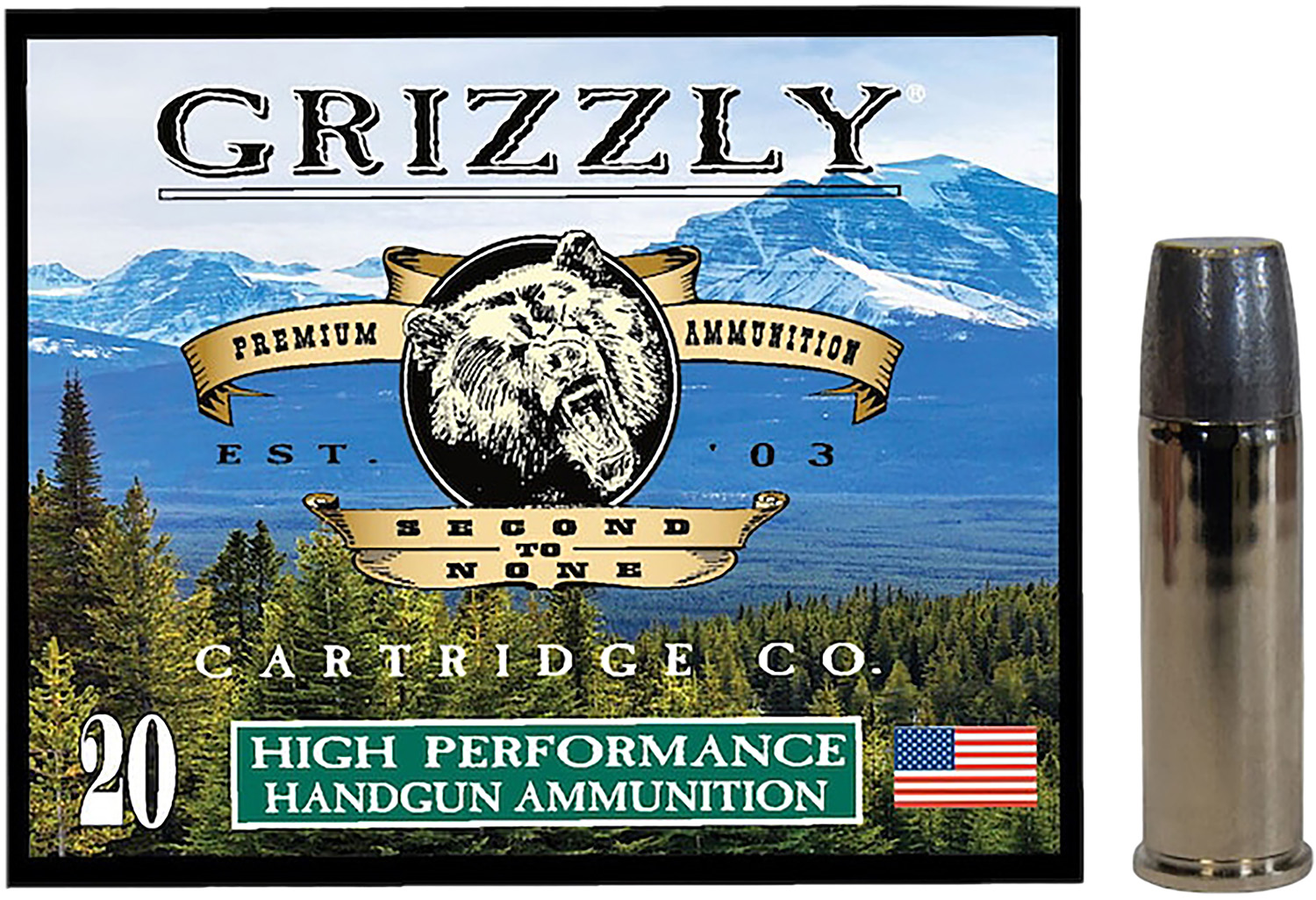 Grizzly Ammo GC44M19 .44 Magnum 320 gr Wide Long Nose Gas Check